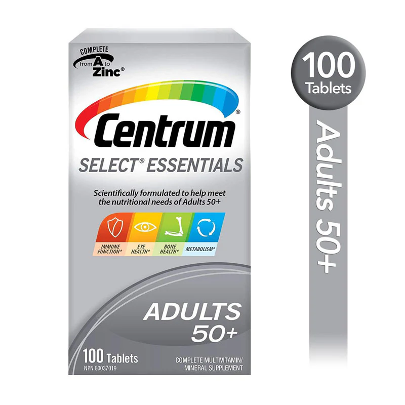 Centrum Select Essentials Adults50+ 100 Tablets