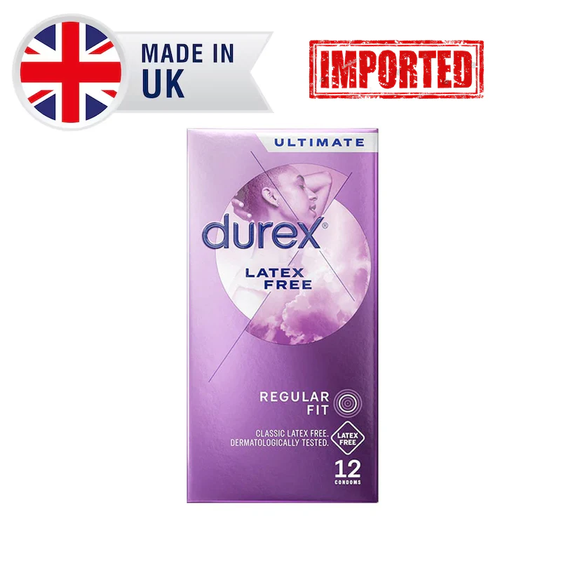 UK Durex Latex Free Condoms With Silicone Lube Regular Fit 12s